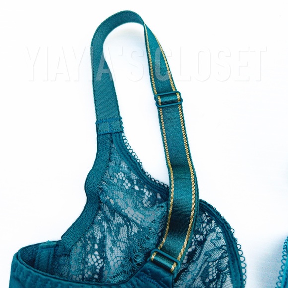 Empreinte 30E Allure 07205 Seamless Lace Underwire T-Shirt Bra in Jade/Green - Picture 10 of 16